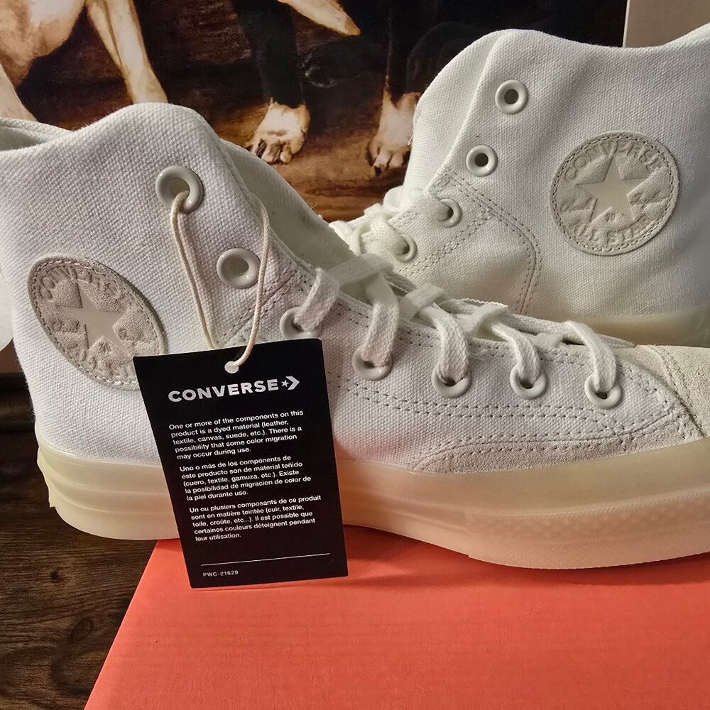 Converse Chuck 70 Marquis Shoes Womens Size 7 Vintage White Sneakers A03426C NEW